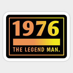 1976 birthday Sticker